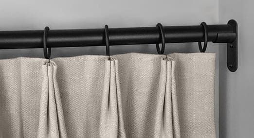 Fabricator-made curtain rods