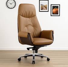 Contemporary leather office chair