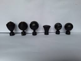 Curtain rod decorative ends