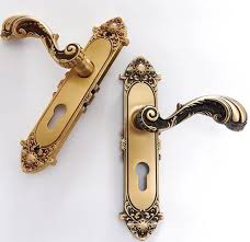 Vintage copper door lock