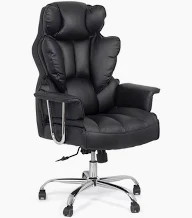 Leather reclining executive seat
