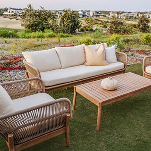 Backyard lounge seating sofas