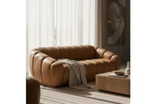 Modern leather sofa