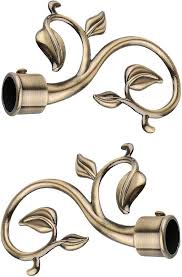 Decorative curtain rod ends