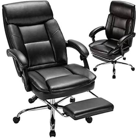 Adjustable leather office chair