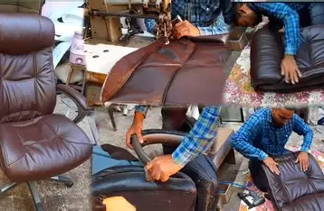 Office chair seat repair